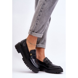 PS1 Mocassins En Cuir Avec Décoration Esperta Noire le noir 8