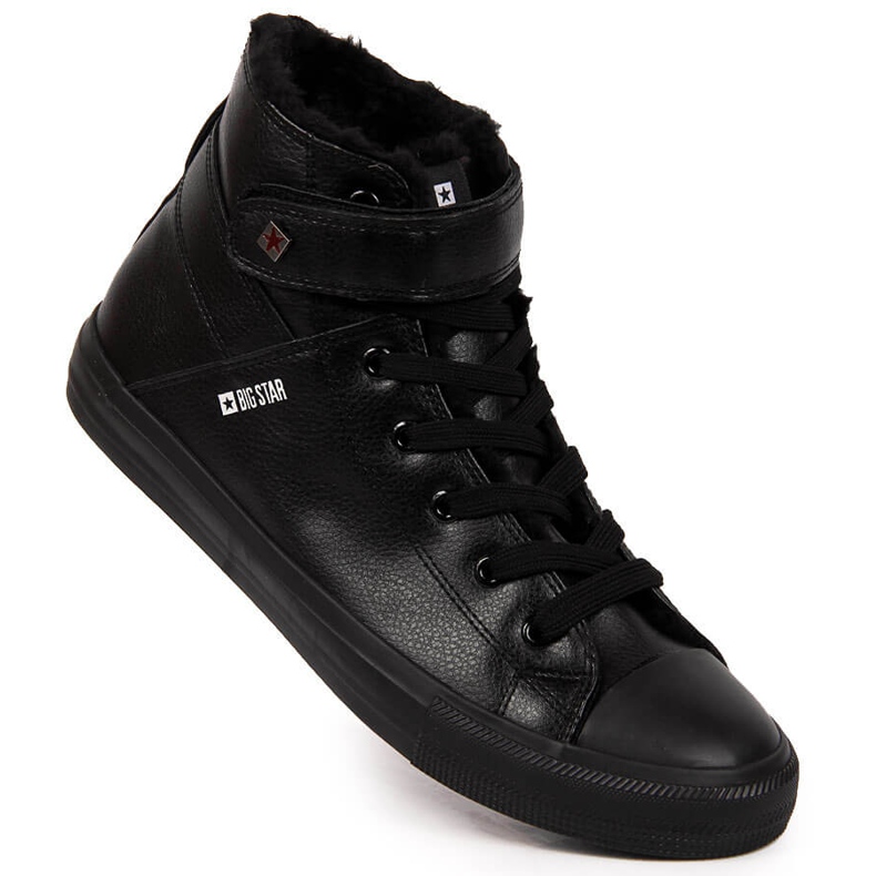 Baskets noires isolées homme Big Star Y174020F 1