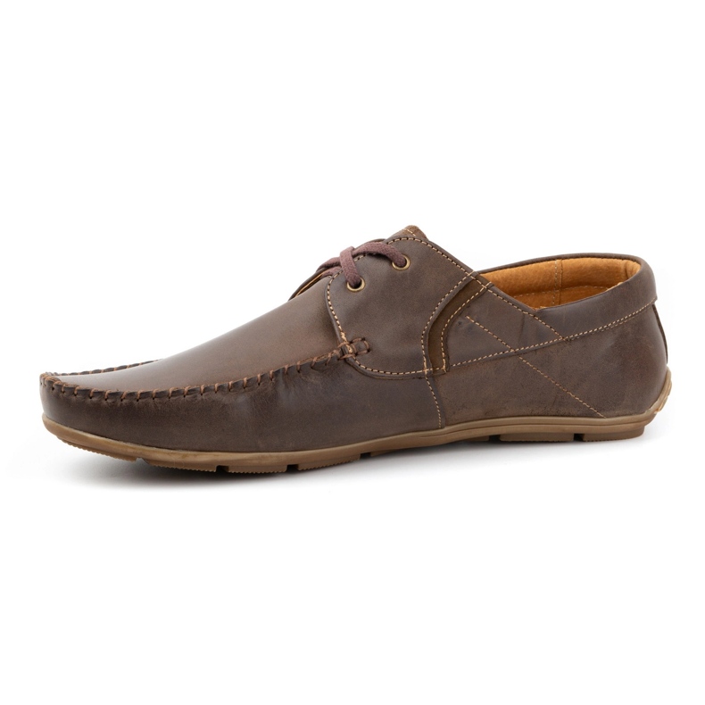 Olivier Mocassins cuir homme 297 marron foncé brun 1