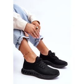 PG1 Baskets en textile à enfiler pour femmes Noir Venett 1