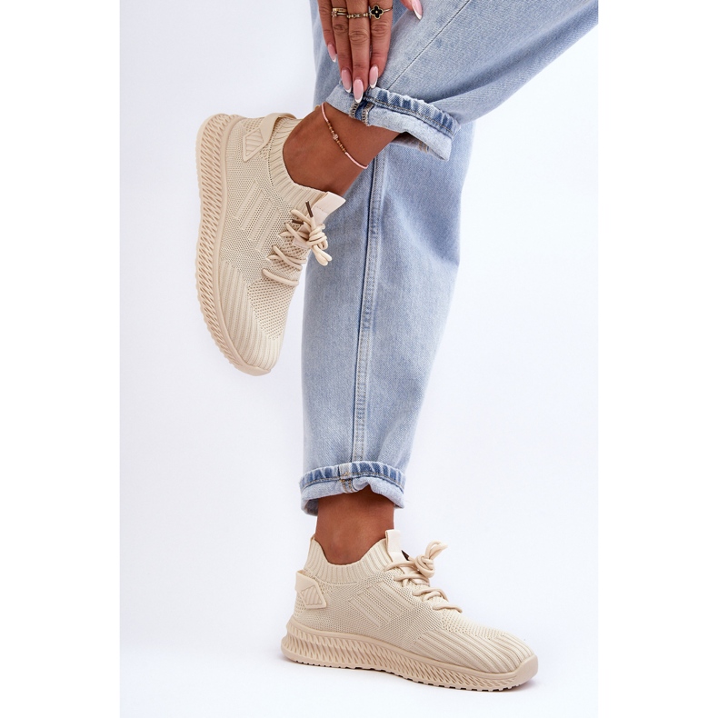 PG1 Baskets Slip-On Textile pour femme Beige Zauna 1