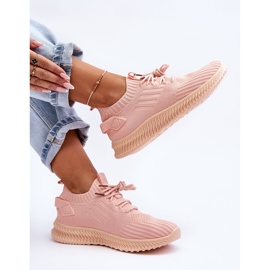 PG1 Baskets Slip-on Textile Femme Rose Zauna 2