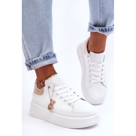 PS1 Chaussures De Sport Pour Femmes Sur Une Plateforme Massive Blanc Et Or Mariell blanche 1 PS1 Chaussures De Sport Pour Femmes Sur Une Plateforme Massive Blanc Et Or Mariell blanche 1