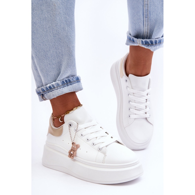 PS1 Chaussures De Sport Pour Femmes Sur Une Plateforme Massive Blanc Et Or Mariell blanche 1 PS1 Chaussures De Sport Pour Femmes Sur Une Plateforme Massive Blanc Et Or Mariell blanche 1