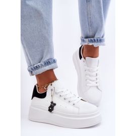 PS1 Chaussures De Sport Pour Femmes Sur Une Plateforme Massive Blanche Et Noire Mariell 1