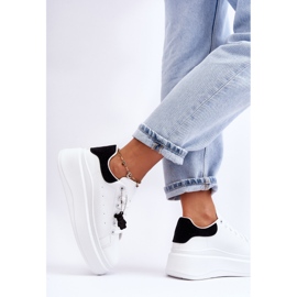 PS1 Chaussures De Sport Pour Femmes Sur Une Plateforme Massive Blanche Et Noire Mariell 2