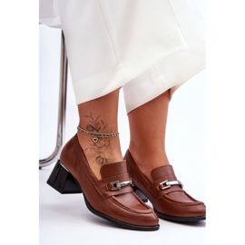 Lemar Escarpins confortables en cuir marron Damira brun 2 Lemar Escarpins confortables en cuir marron Damira brun 2