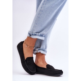 Mocassins en Daim pour Femme Noir Molly 2