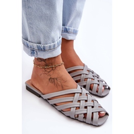 PS1 Sandales pour femmes à rayures Gris Doralia 2 PS1 Sandales pour femmes à rayures Gris Doralia 2