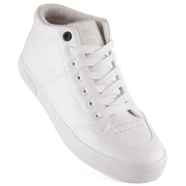 Chaussures de sport homme isolées pour la cheville blanc Big Star KK174347 blanche 1