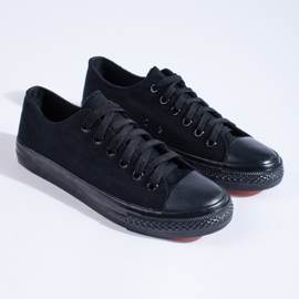 Baskets noires Shelovet Classic homme le noir 1