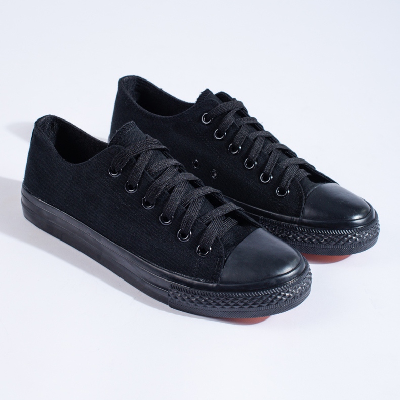 Baskets noires Shelovet Classic homme 1