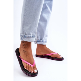 Tongs Classiques Femme 4F 4FSS23FFLIF067-21S Noir-Rose le noir 4