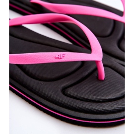 Tongs Classiques Femme 4F 4FSS23FFLIF067-21S Noir-Rose le noir 2