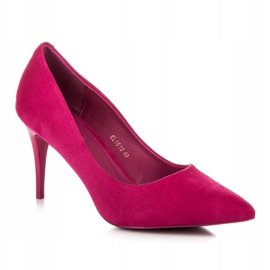 Comer Talons hauts en daim rose 2