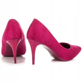 Comer Talons hauts en daim rose 1