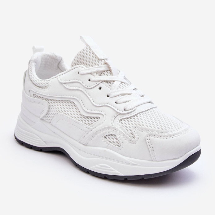 PG1 Chaussures de sport pour femmes Baskets à plateforme Blanc Lomare 1