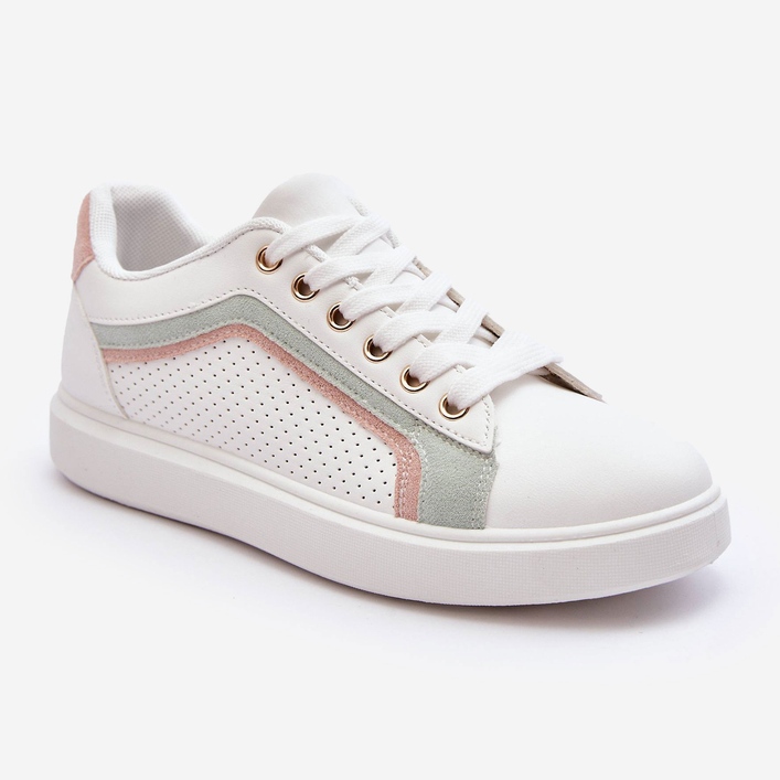 PG1 Chaussures de Sport Classiques pour Femme Blanc et Rose Amaranti 1