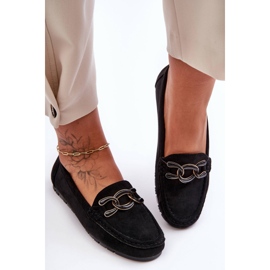 PG1 Mocassins plats en daim pour femme Noir Appia le noir 6