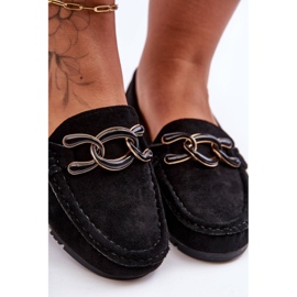 PG1 Mocassins plats en daim pour femme Noir Appia le noir 2