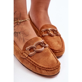 PG1 Mocassins plats en daim pour femme Marron Appia brun 3