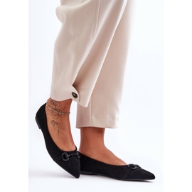 PG1 Ballerines En Daim Avec Décoration Noldaia Noire le noir 5