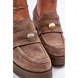 Lemar Chaussures à Talon en Daim pour Femme Beige Dunadia 5