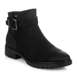 Vices New Collection Bottines à boucle le noir 1