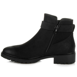 Vices New Collection Bottines à boucle le noir 2