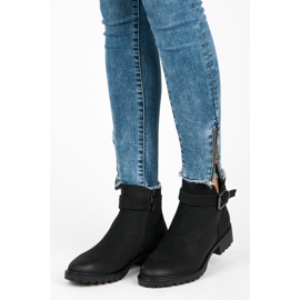Vices New Collection Bottines à boucle le noir 4