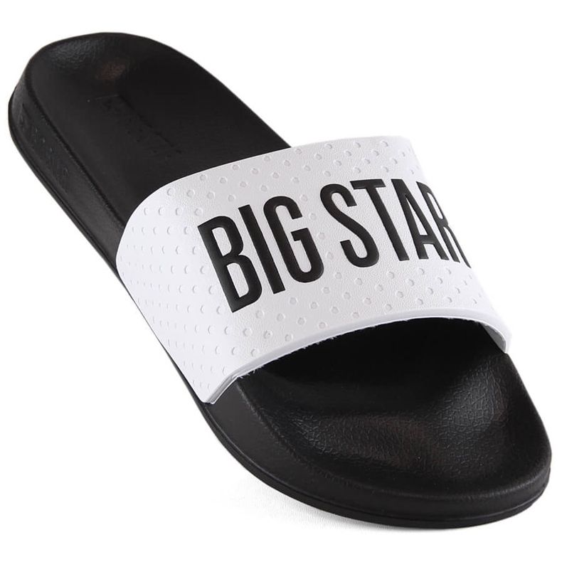 Chaussons mousse sport homme blanc Big Star MM174320 blanche 1