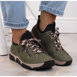 Chaussures Rieker confortables W RKR610 vert 4