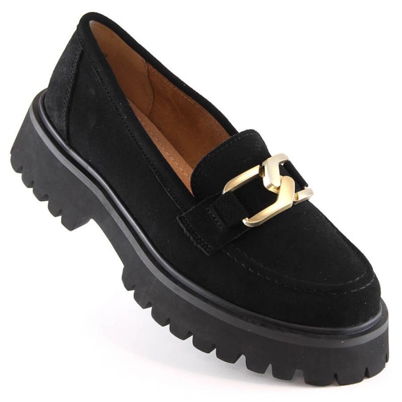 Filippo cuir daim chaussures plateforme W PAW459A noir 1