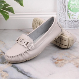 Mocassins en Cuir pour Femme Filippo DP4547 Beige 4