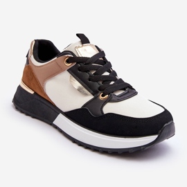 Chaussures de sport élégantes pour femmes Beige et Noir Katenia le noir 1