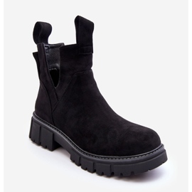 Bottes Worker Découpées Black Heaven le noir 1