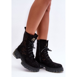 Bottes Ouvrières Ajourées Noires Idéalement le noir 1