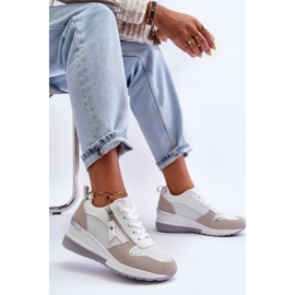 Baskets Compensées Femme Multicolore Sivan blanche 7