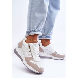 Baskets Compensées Femme Multicolore Sivan blanche 4