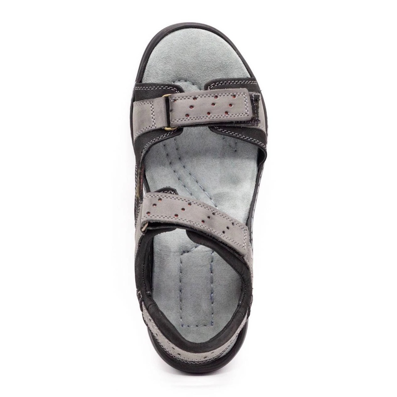 Olivier Sandales cuir homme 295K gris 1
