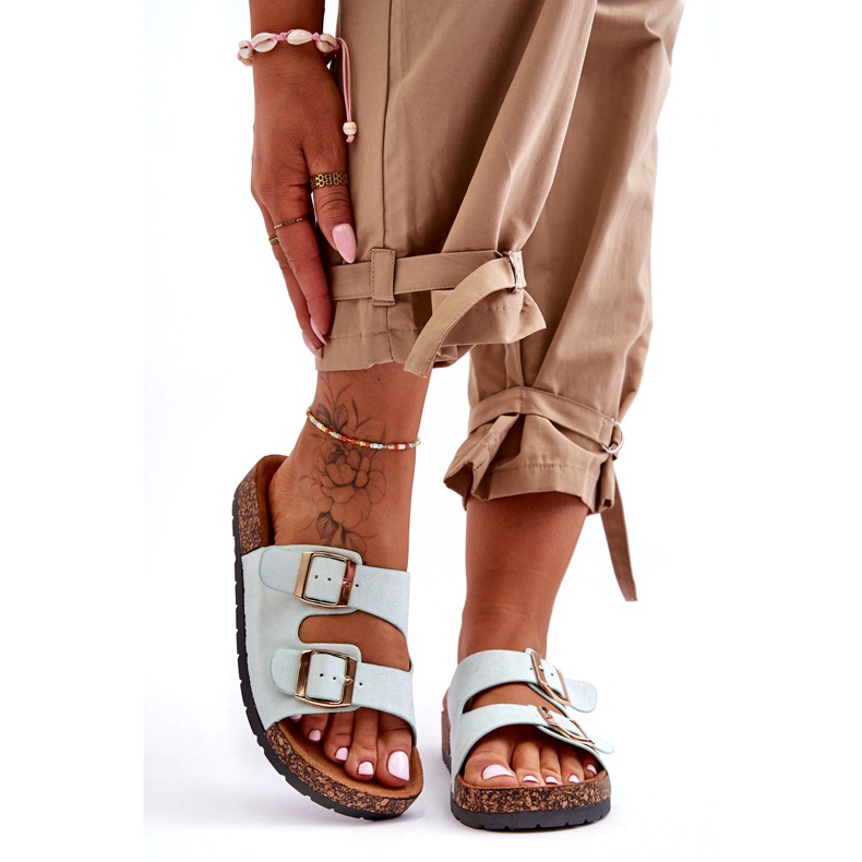 MSMG Sandales à enfiler pour femmes Cortina Mint vert 4 MSMG Sandales à enfiler pour femmes Cortina Mint vert 4