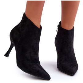 Bottes à Talons Hauts en Daim pour Femme Noir Merisa le noir 8