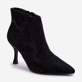 Bottes à Talons Hauts en Daim pour Femme Noir Merisa le noir 6