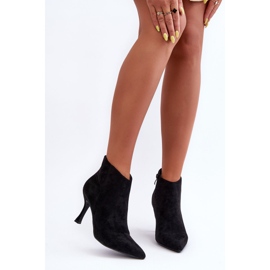 Bottes à Talons Hauts en Daim pour Femme Noir Merisa le noir 4