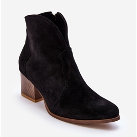 Lewski Shoes Santiags Daim Leewski EV28 Noir le noir 1
