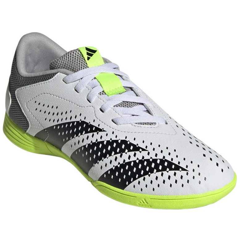 Adidas Predator Accuracy.4 In Jr IE9440 chaussures de football blanche blanche 1 Adidas Predator Accuracy.4 In Jr IE9440 chaussures de football blanche blanche 1
