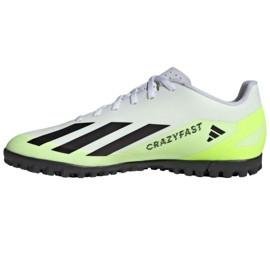 Adidas X Crazyfast.4 Tf M IE1583 chaussures de football blanche blanche 1