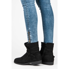 Seastar Bottines en daim le noir 1