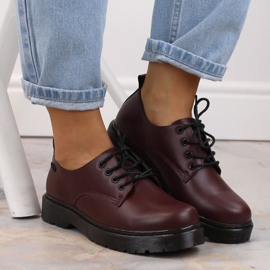 Chaussures Big Star W INT1569B bordeaux rouge 3