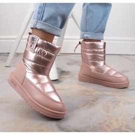 Bottes de neige métallisées Big Star W INT1589C rose 2